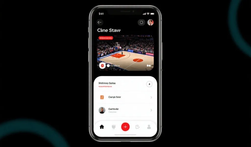 女篮直播App界面预览