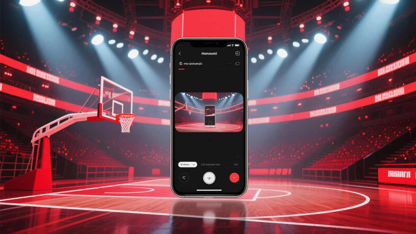 女篮赛事直播氛围图