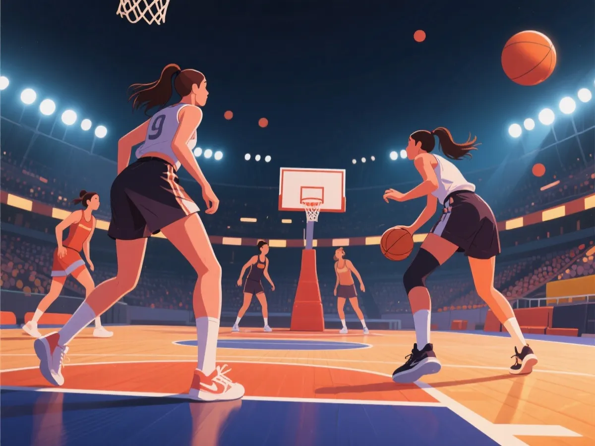 中国女篮赛事服务与观赛体验示意图